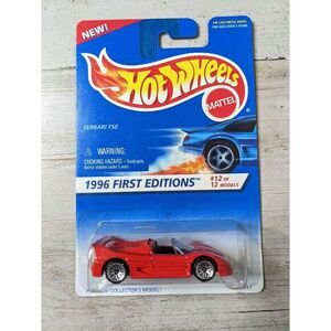 Vintage Hot‎ Wheels 1996 First Editions Ferrari F50 14917 Collector #377 NEW